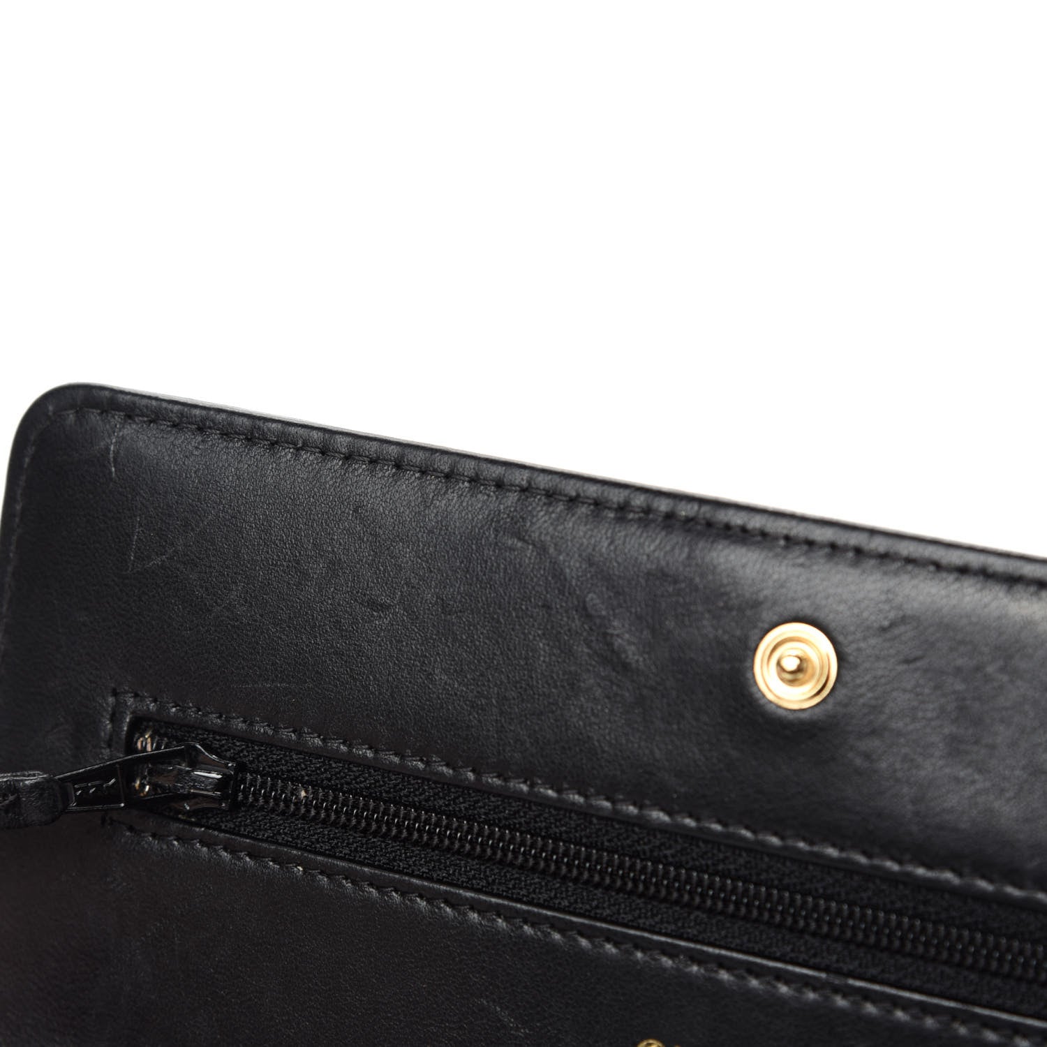 Chanel Lambskin Quilted Boy Wallet On Chain WOC Black 10 of 15