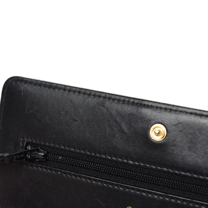 Chanel Lambskin Quilted Boy Wallet On Chain WOC Black 10 of 15