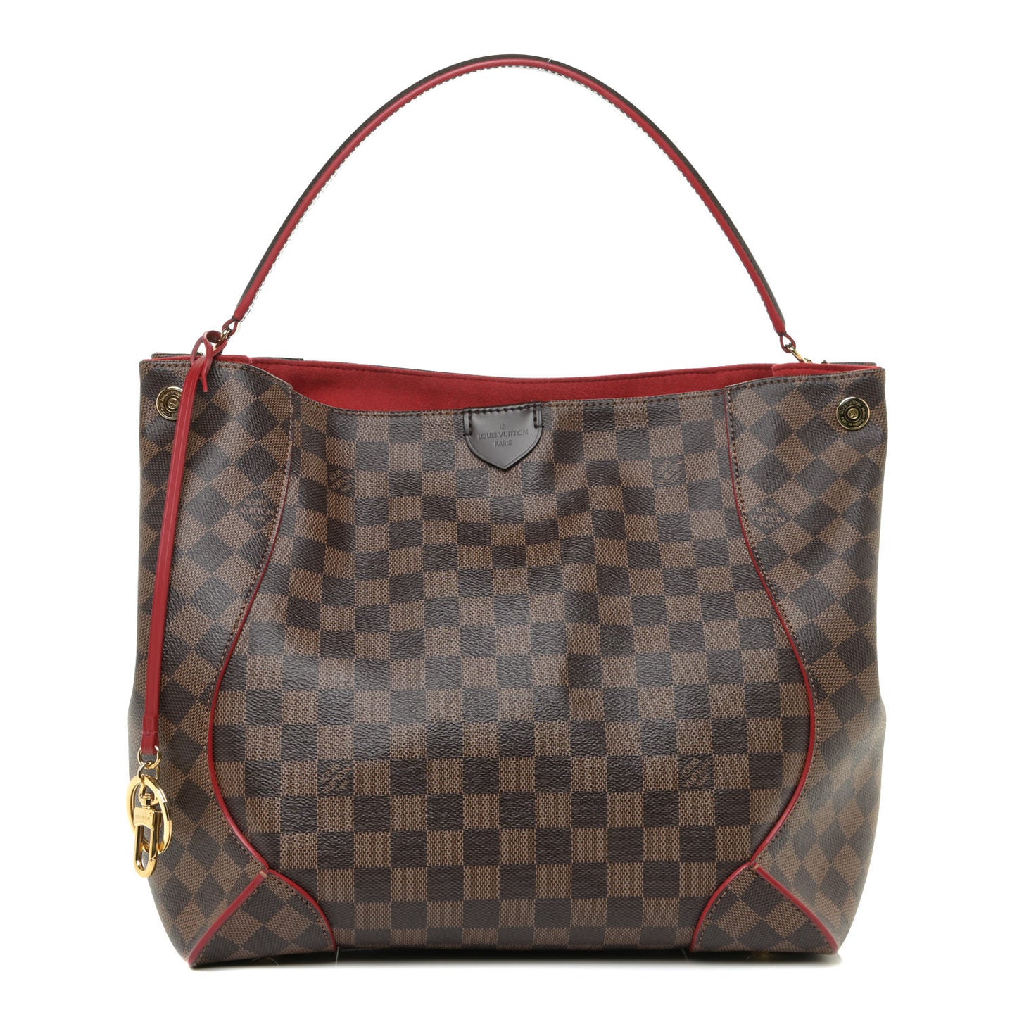 Damier Ebene Caissa Hobo Cherry