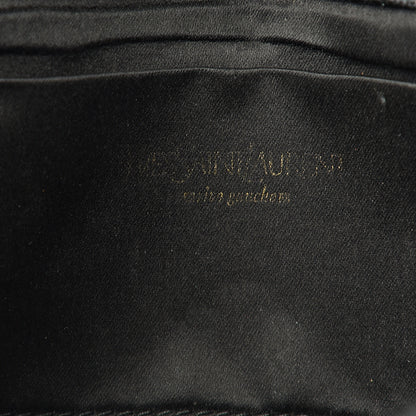 Saint Laurent Textured Patent Monogram Small Belle De Jour Clutch Black 5 of 9