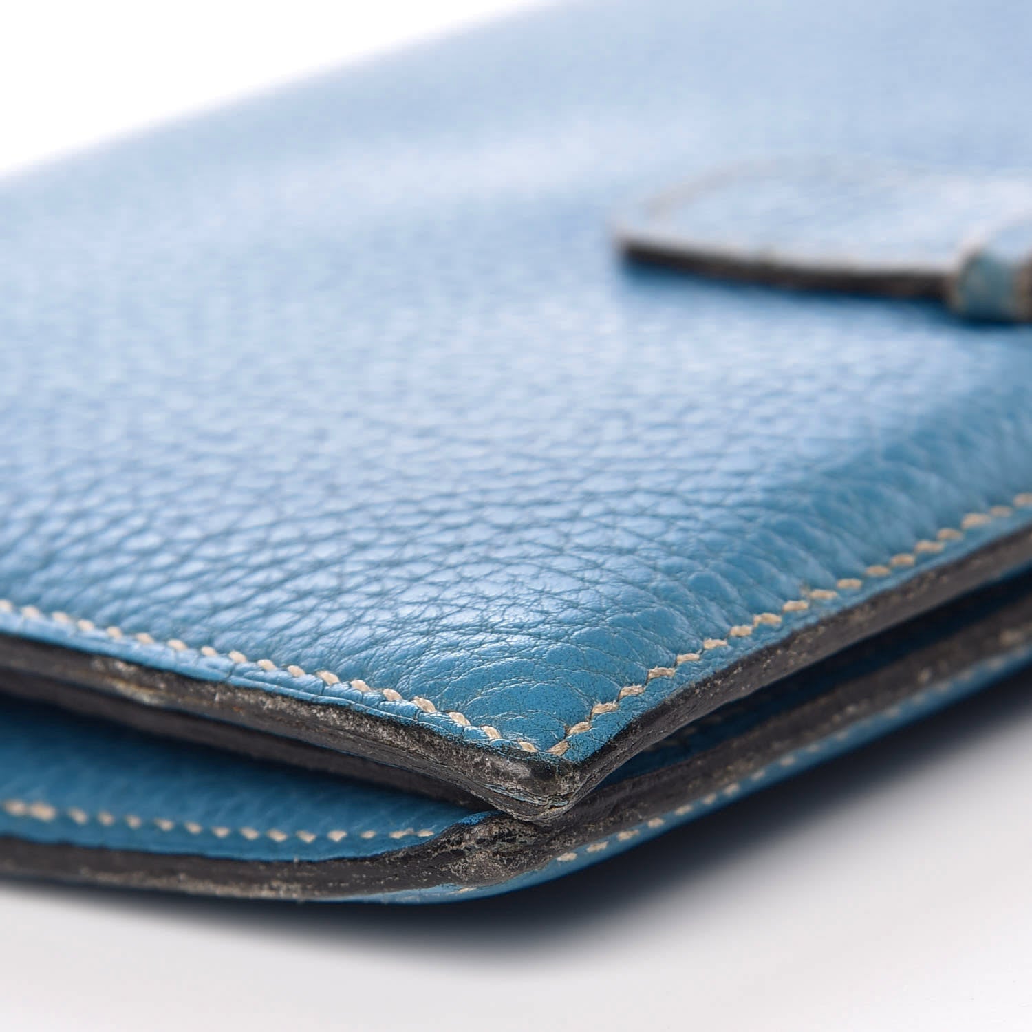 Hermes Taurillon Clemence Agenda Blue Jean 12 of 15