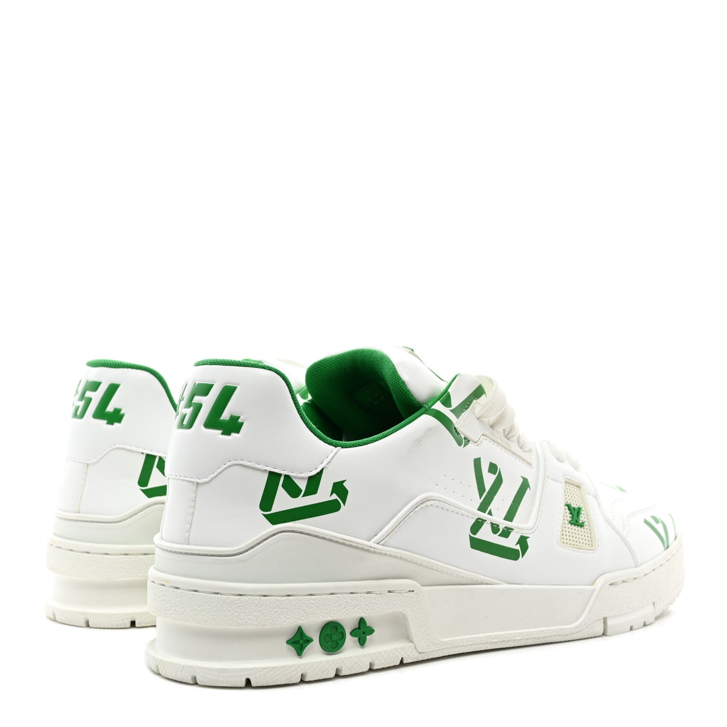 Mens LV Trainer Sneakers 8 Green