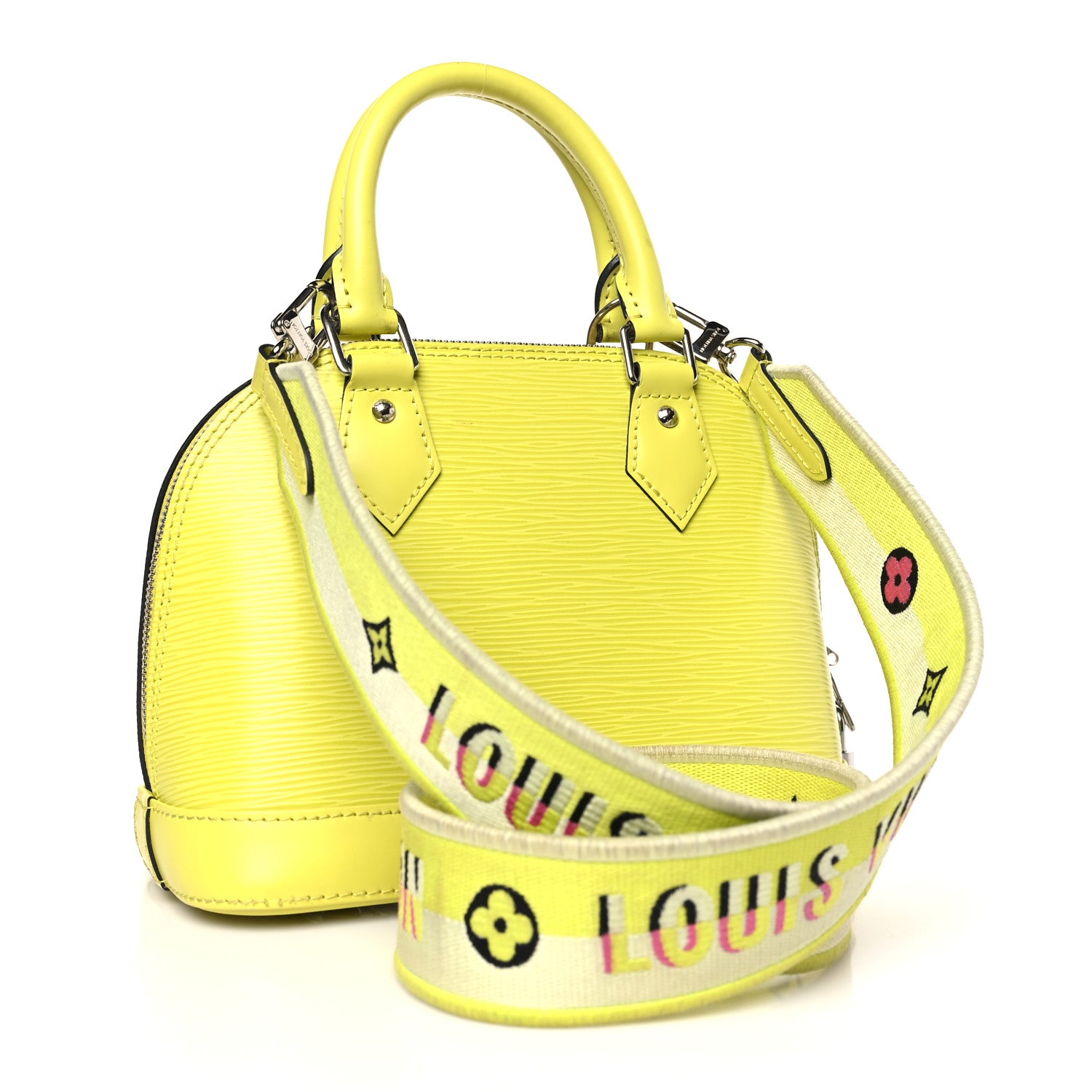 Louis Vuitton Epi Jacquard Alma BB Yellow Citron 3 of 11