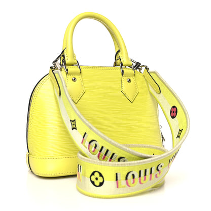 Louis Vuitton Epi Jacquard Alma BB Yellow Citron 3 of 11
