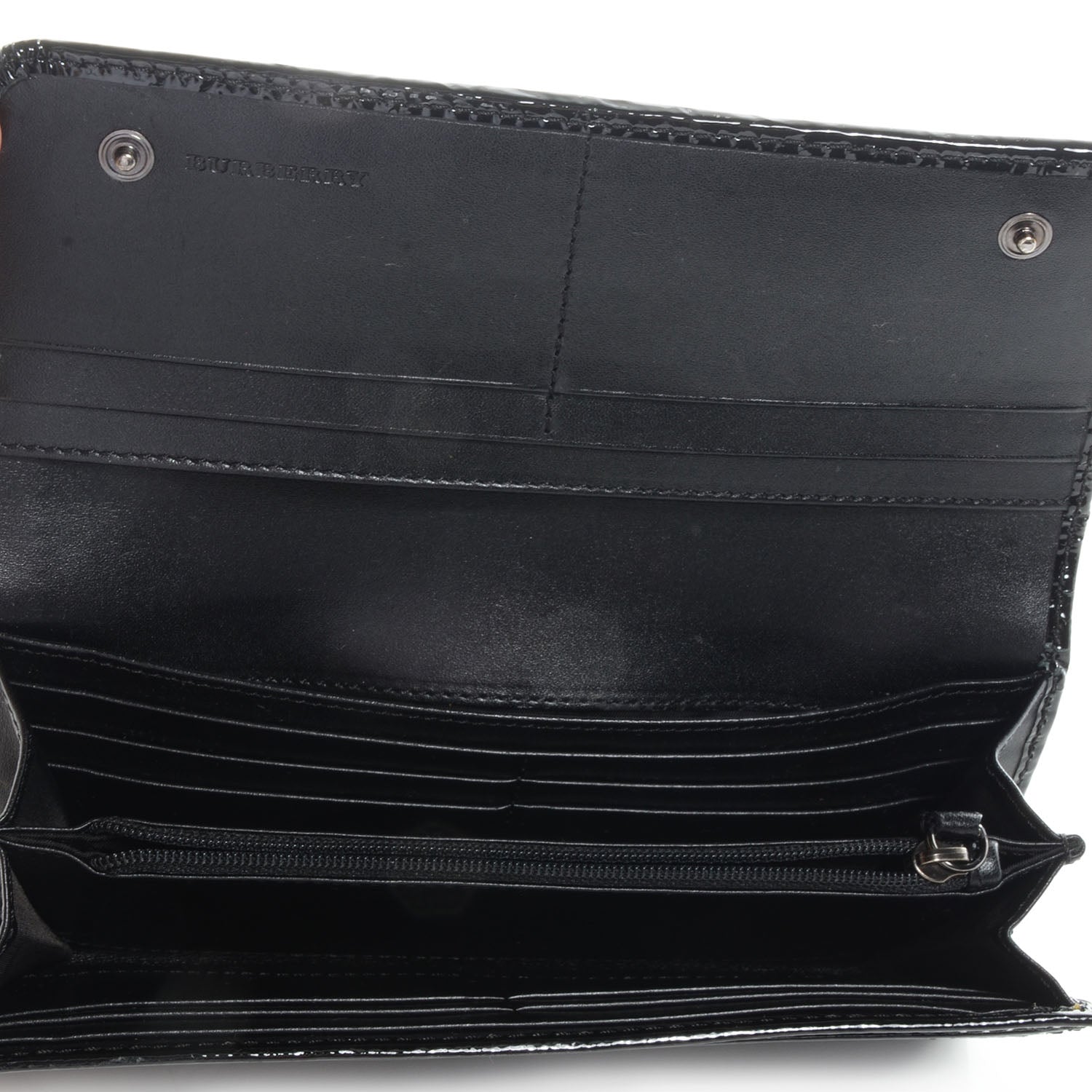 Burberry Beat Check Penrose Continental Wallet Black 5 of 7