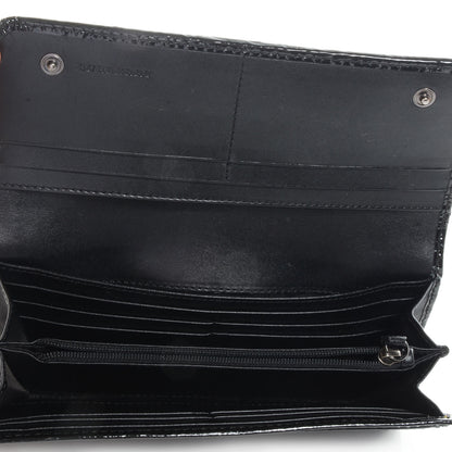 Burberry Beat Check Penrose Continental Wallet Black 5 of 7