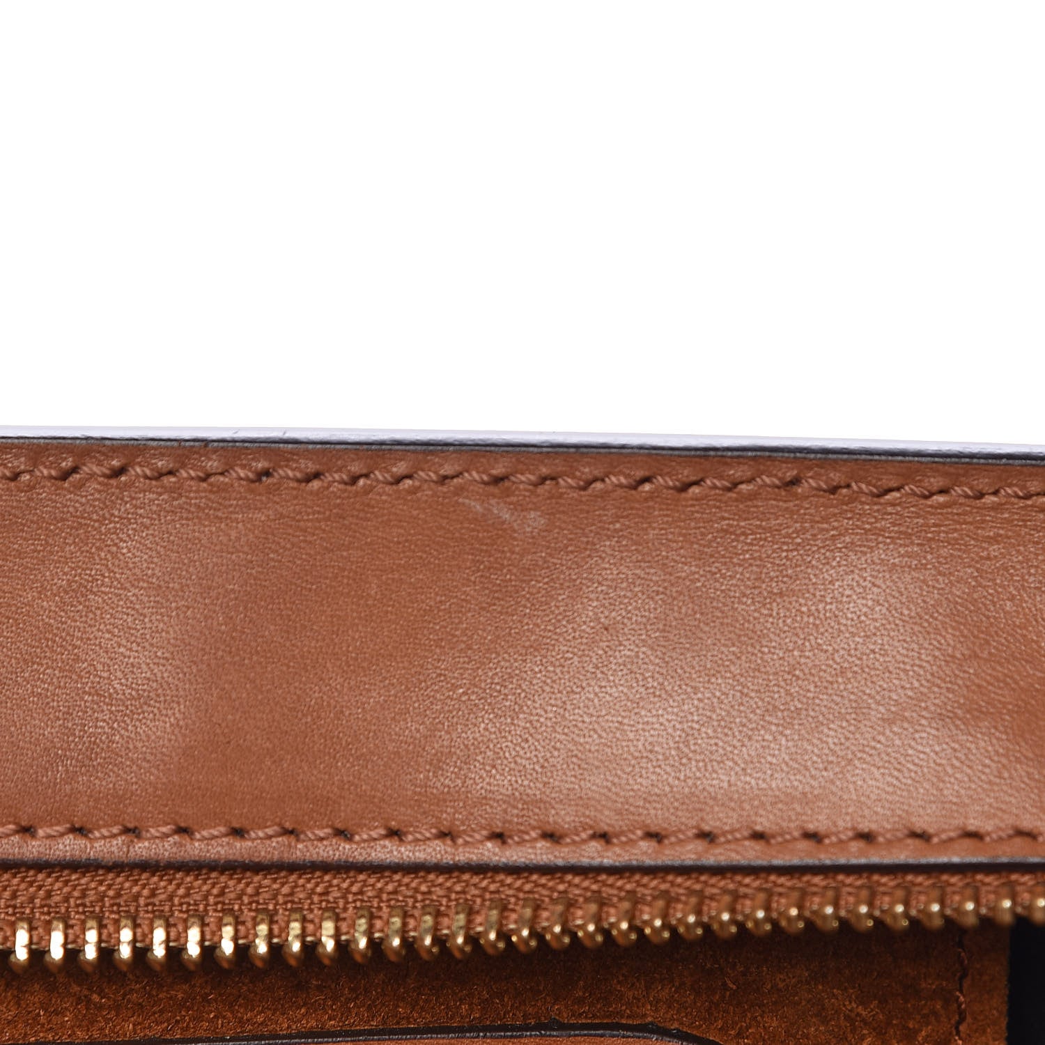 Celine Natural Calfskin Suede Medium Trapeze Tan 8 of 28
