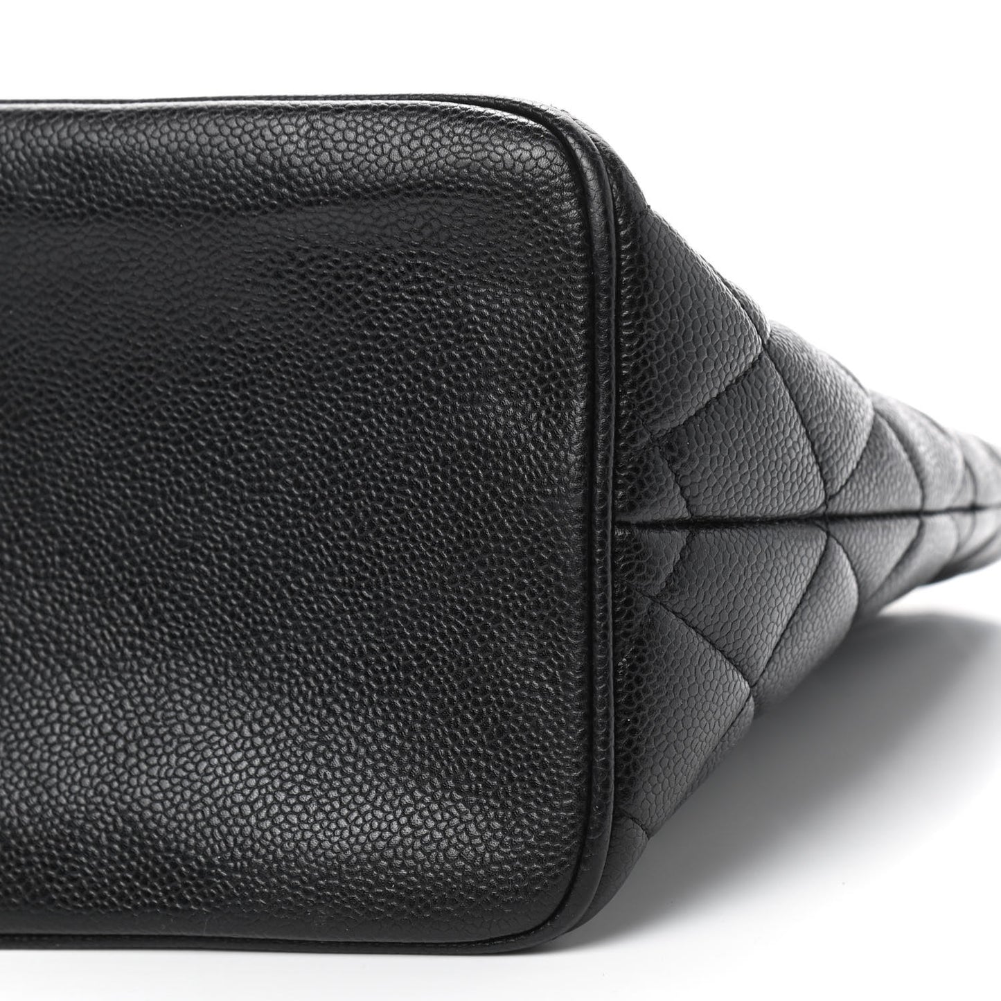 Caviar Quilted Medallion Tote Black