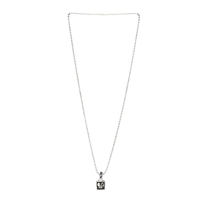 Chrome Hearts Sterling Silver Framed Heart Pendant Necklace 3 of 5