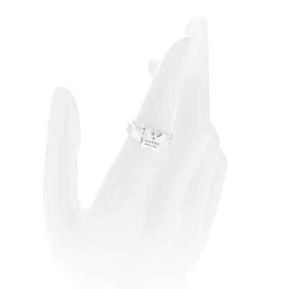 Gucci Sterling Silver Butterfly Band Ring 2 of 7