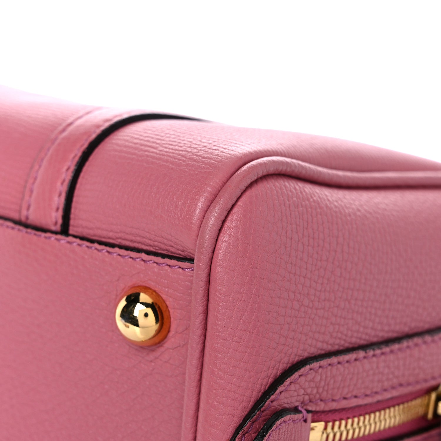 Burberry Derby Calfskin Small Alchester Bowling Bag Mauve Pink 11 of 11