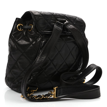 Chanel Lambskin Quilted Backpack Black 3 of 12