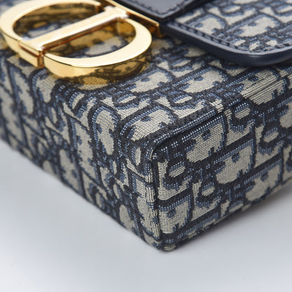 Christian Dior Oblique 30 Montaigne Box Bag Blue 9 of 11