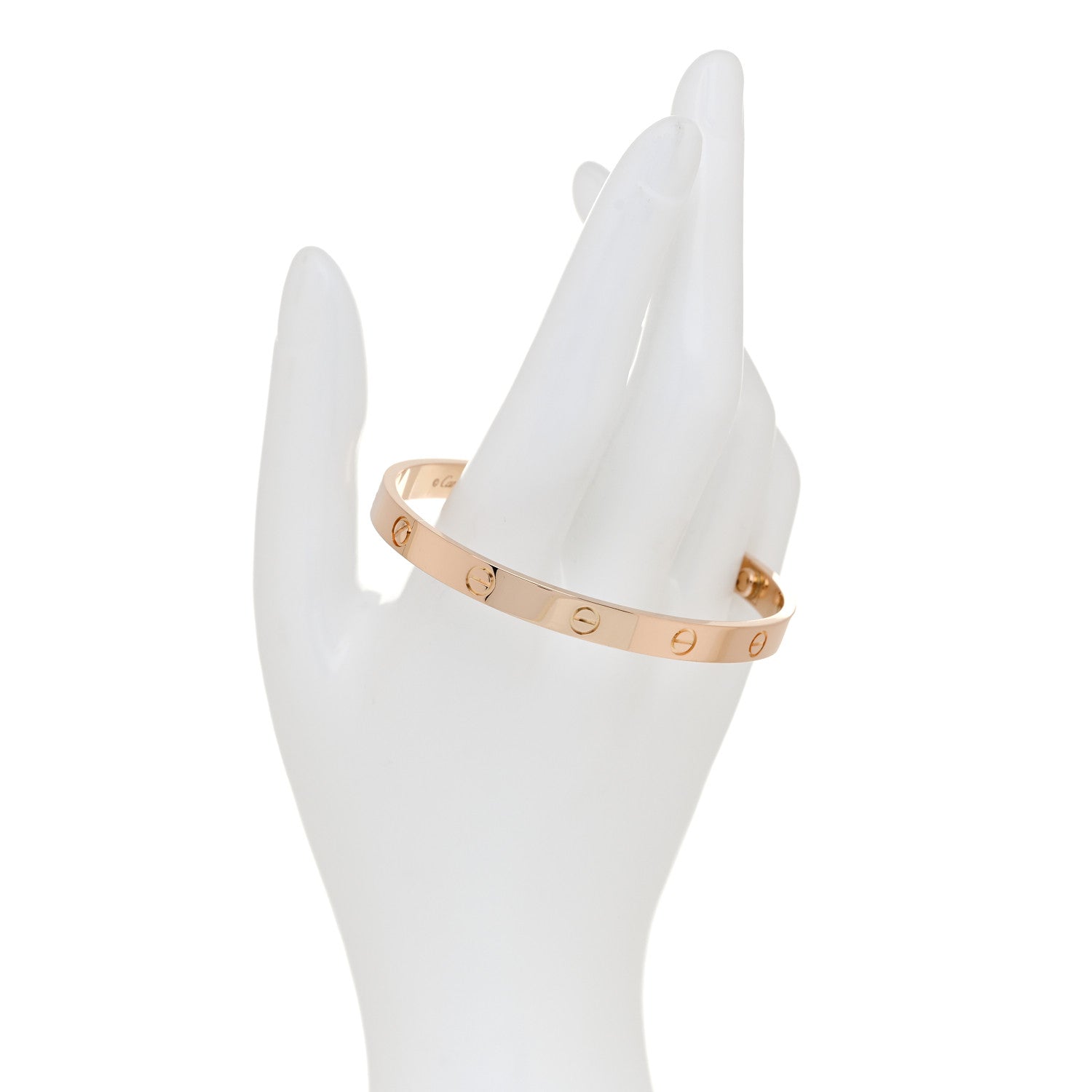 Cartier 18K Pink Gold LOVE Bracelet 19 2 of 8