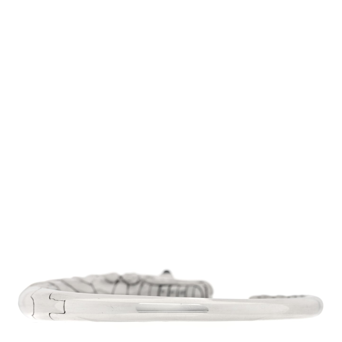 Sterling Silver Black Spinel Sapphire Naga Dragon Bracelet