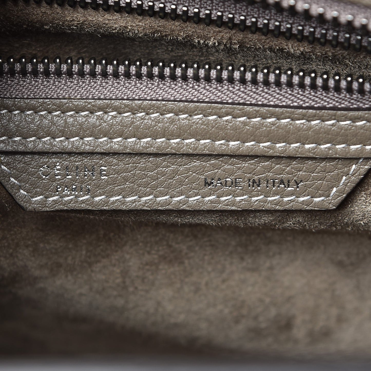 Drummed Calfskin Micro Luggage Souris