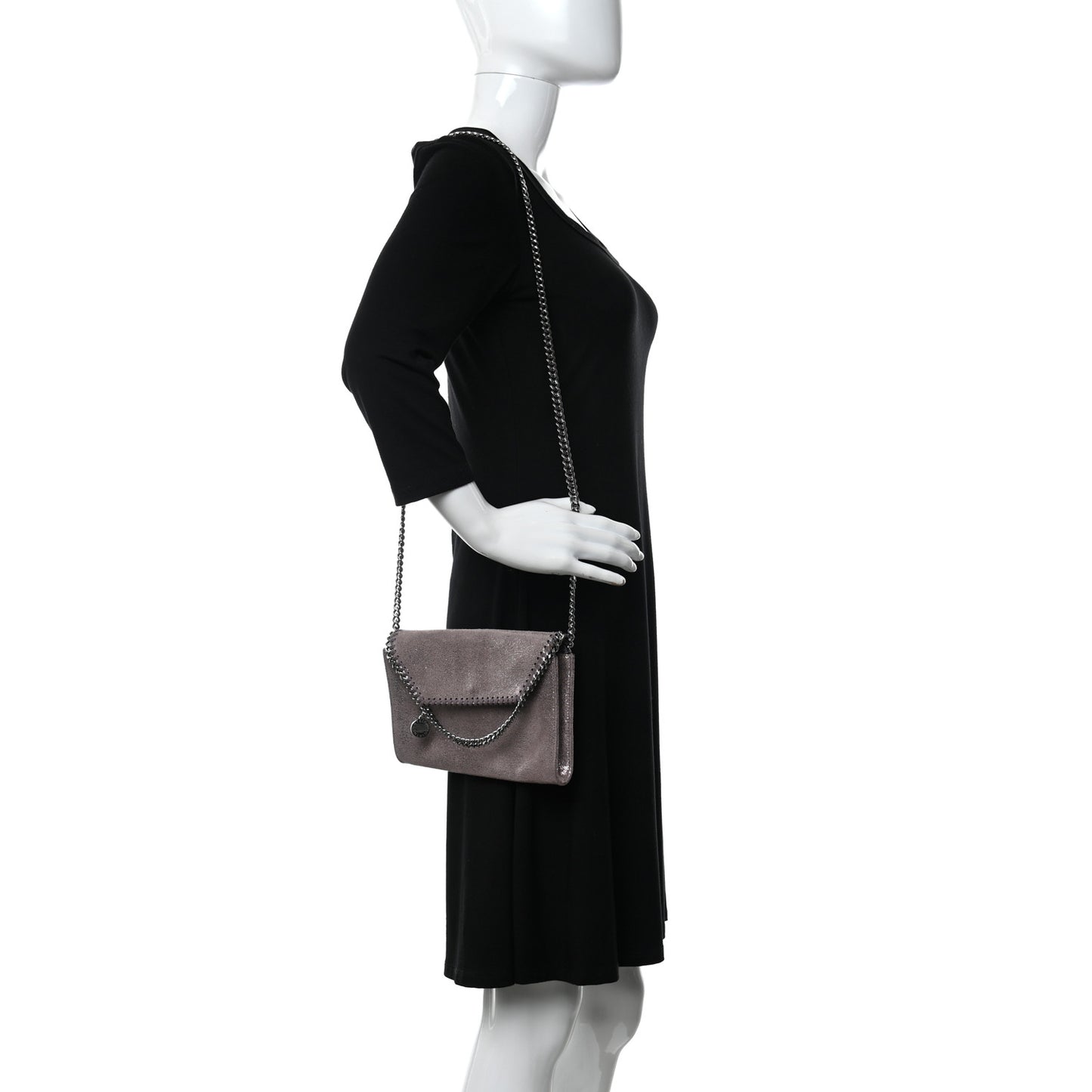 Shaggy Deer Falabella Mini Crossbody Bag Pink