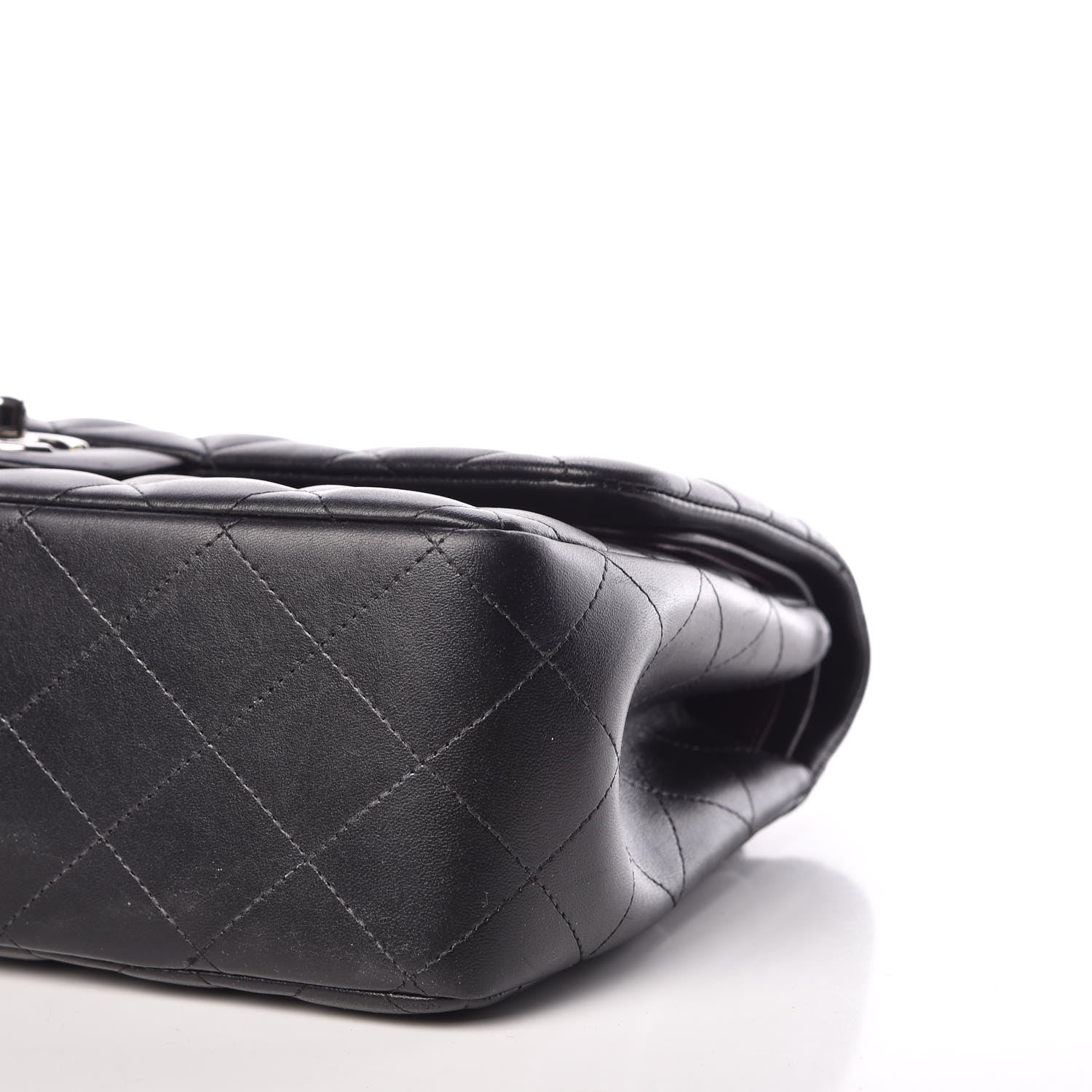 Chanel Lambskin Quilted Jumbo Double Flap Black 9 of 9
