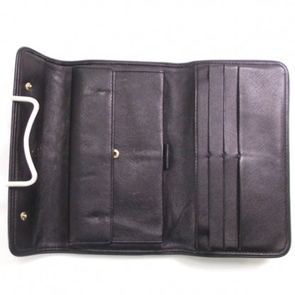 Louis Vuitton Monogram Mini Porte Tresor Intl Wallet Black 6 of 9