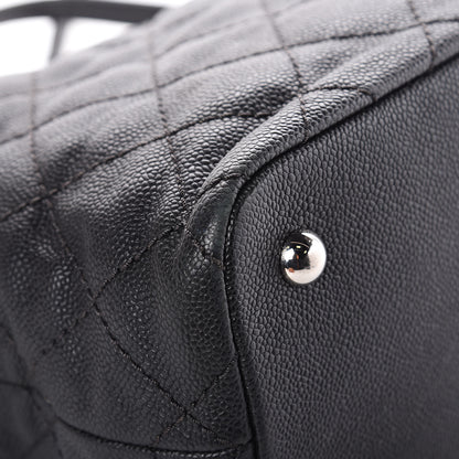Chanel Grained Calfskin Quilted Small Daily Shopping Tote Black 13 of 14