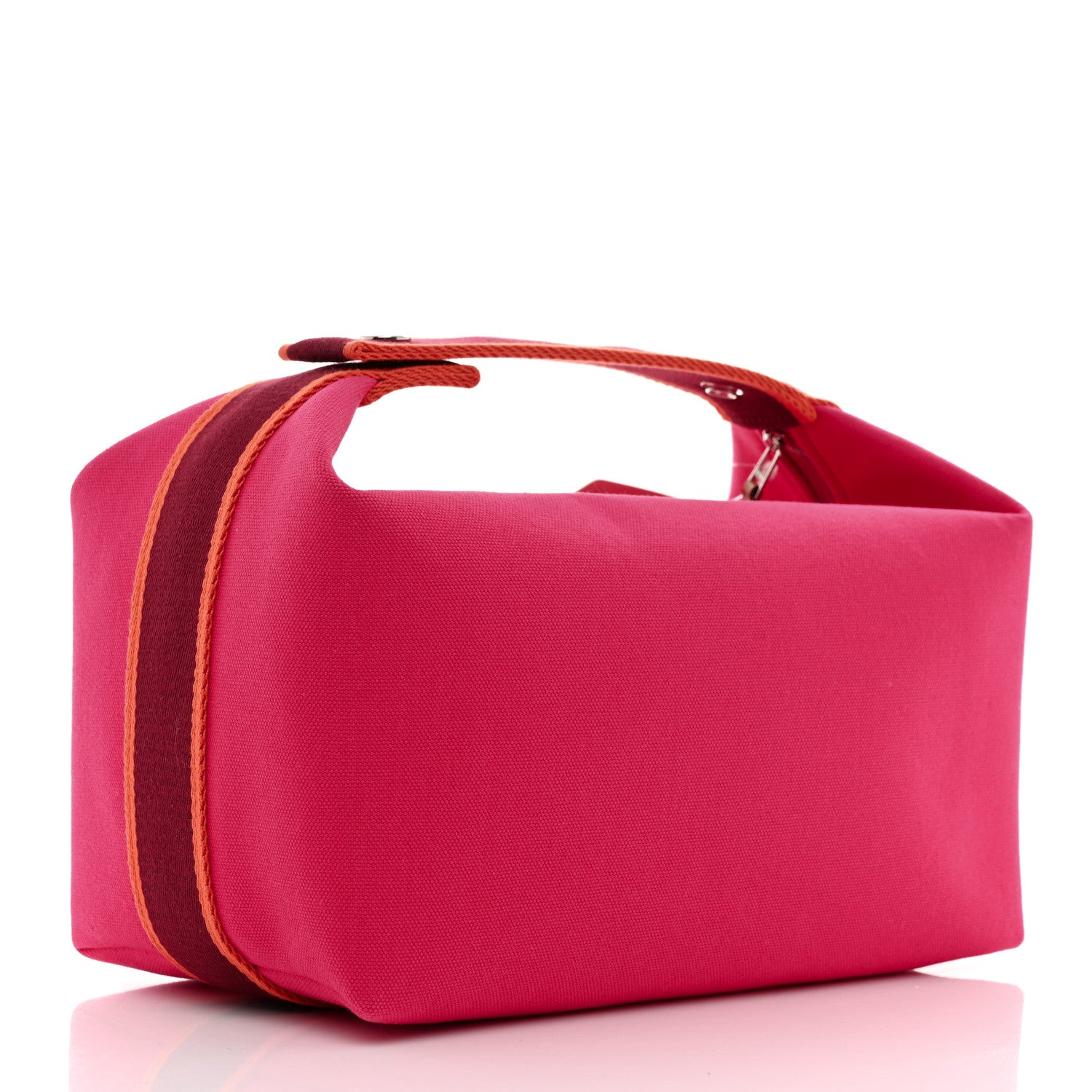 Hermes Canvas Large Bride-A-Brac Pouch Hibiscus 3 of 10