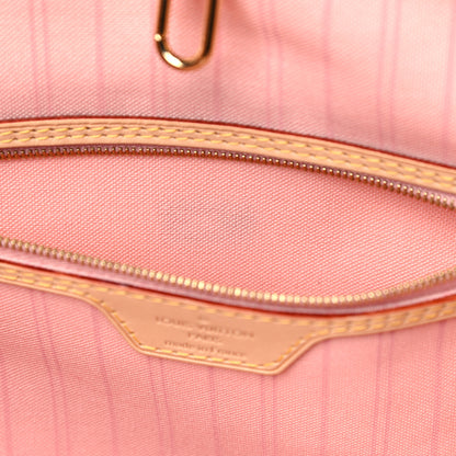 Louis Vuitton Damier Azur Delightful MM Rose Ballerine 10 of 14