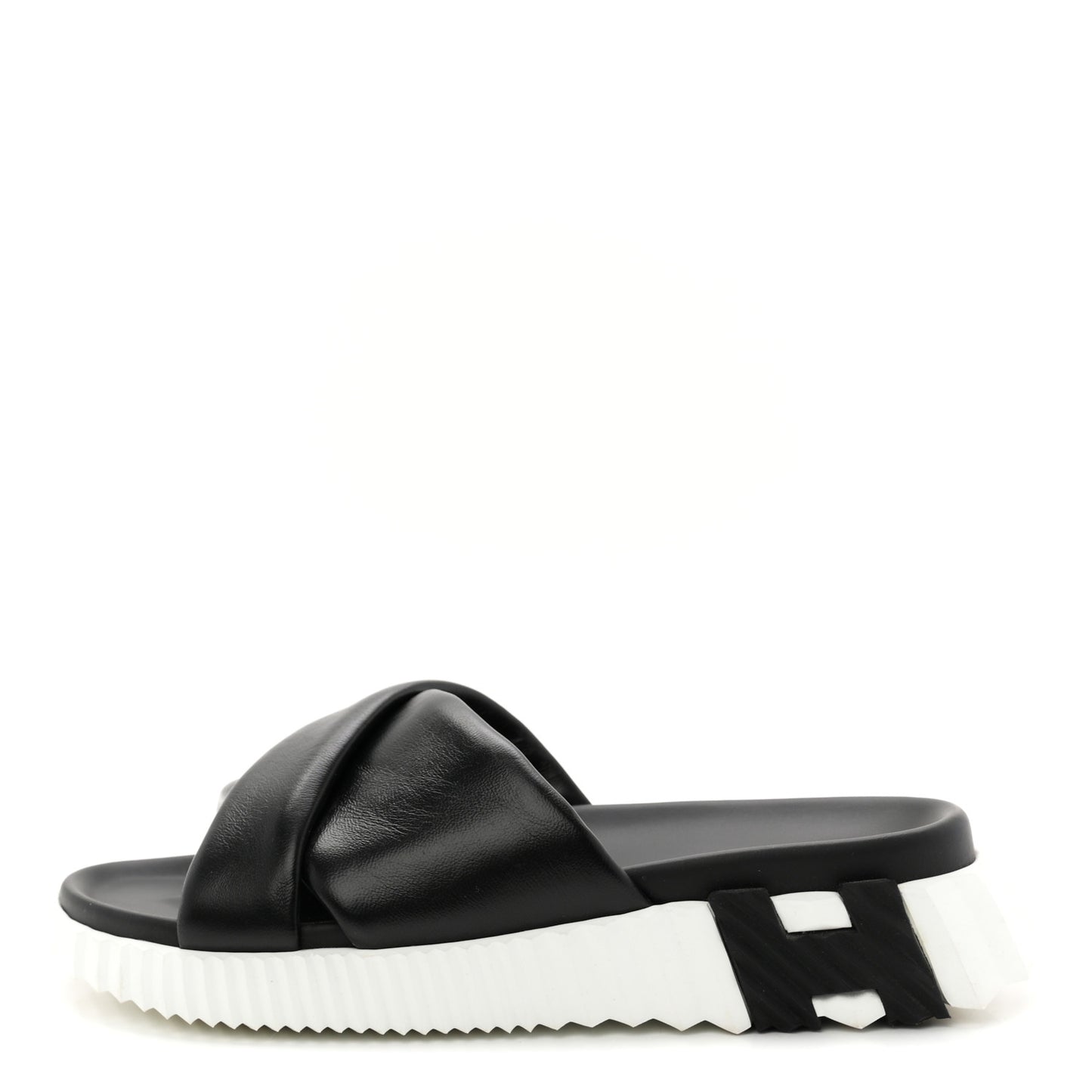 Nappa Womens Infra Sandals 35.5 Black
