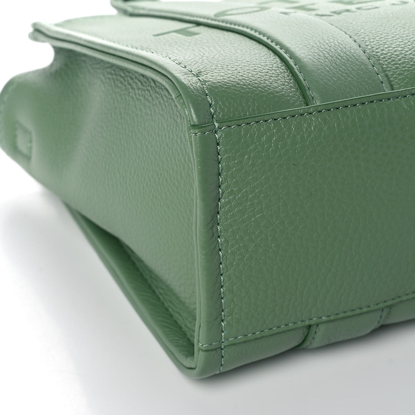 Grained Calfskin Small The Tote Bag Aspen Green