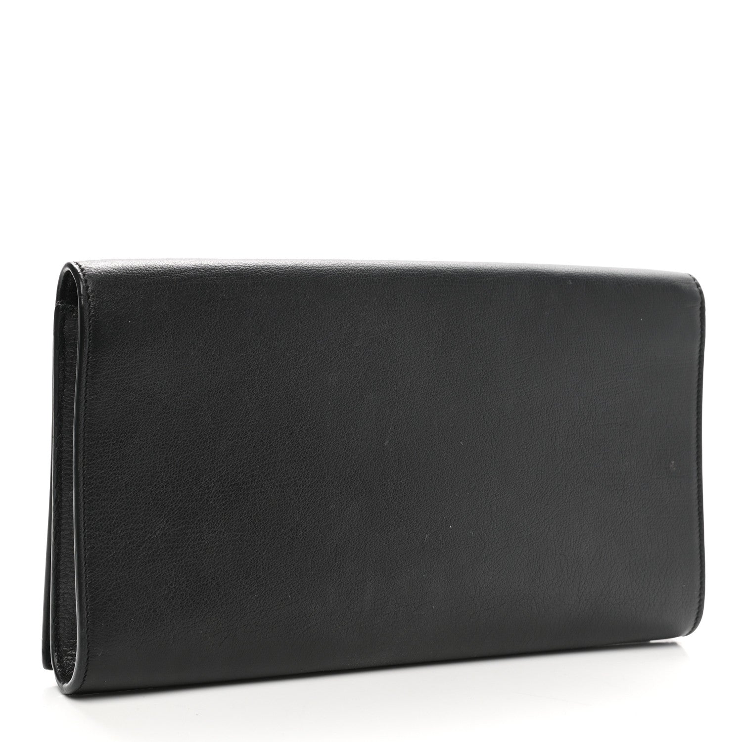 Saint Laurent Calfskin Monogram Large Belle De Jour Clutch Black 2 of 6