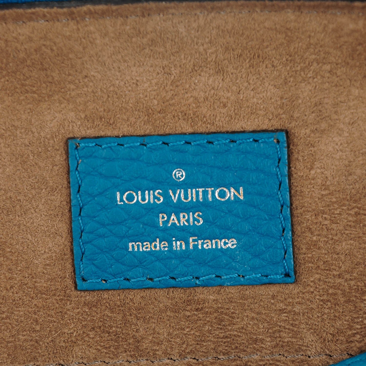 Louis Vuitton Taurillon Alma PM Bleu Canard 6 of 7