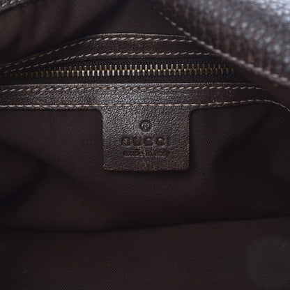 Gucci Guccissima New Pelham Satchel Dark Brown 7 of 13