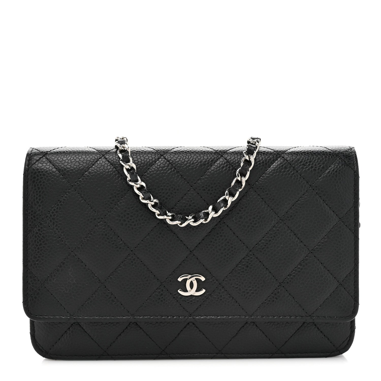 Chanel Caviar Quilted Wallet on Chain WOC Black 1 of 12