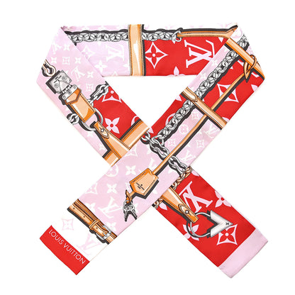 Louis Vuitton Silk Monogram Giant Confidential Bandeau Rouge 1 of 3