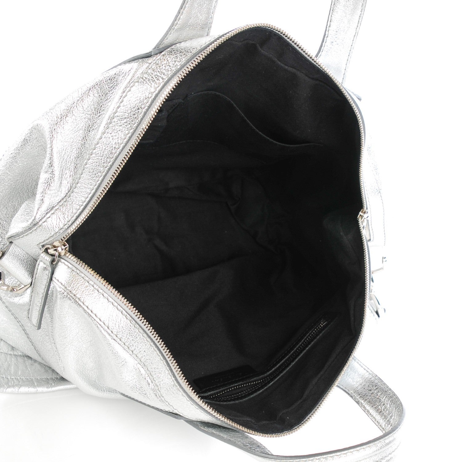 Givenchy Metallic Calfskin Large Nightingale Silver 5 of 7