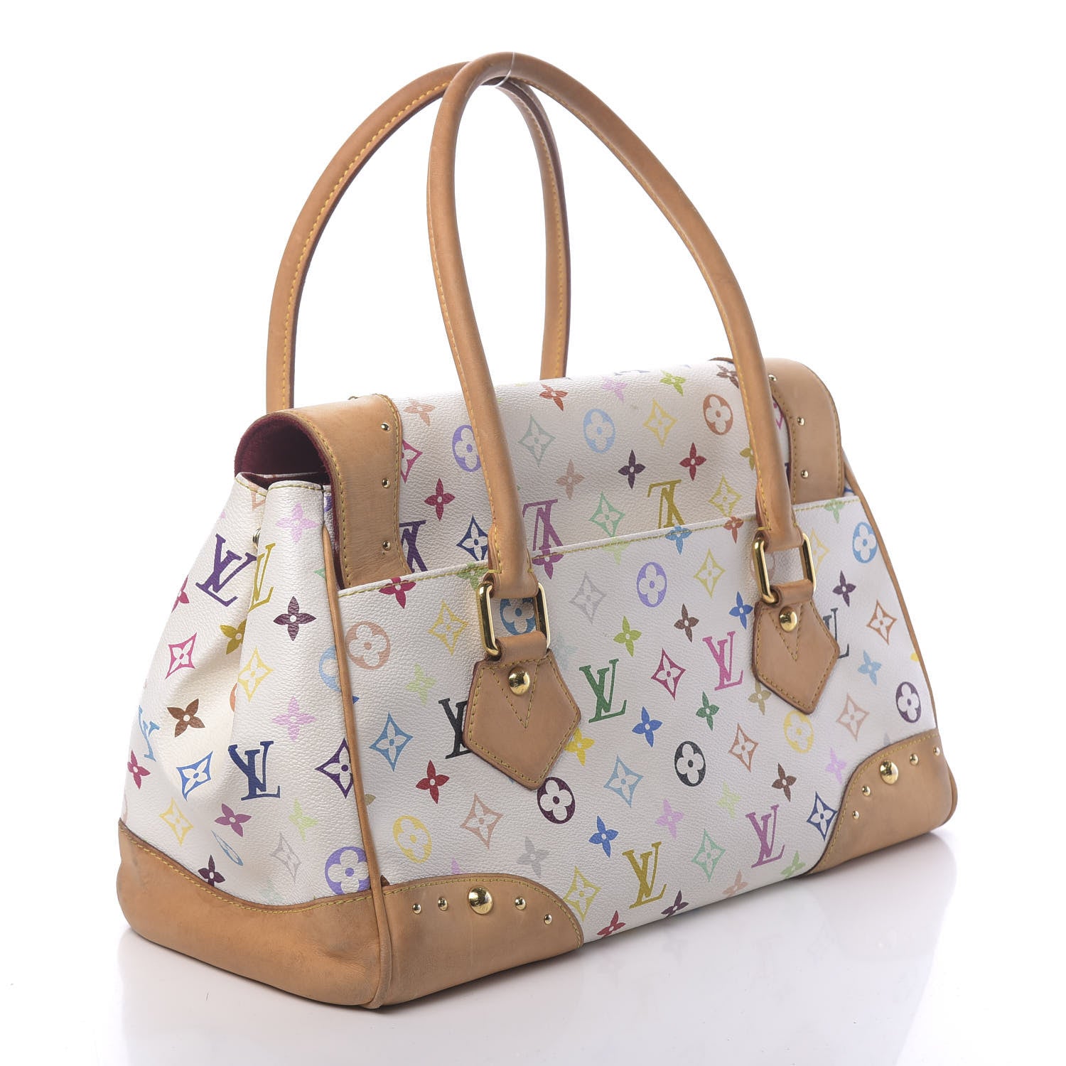 Louis Vuitton Monogram Multicolor Beverly GM White 3 of 15
