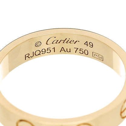 Cartier 18K Yellow Gold 3.5mm LOVE Wedding Band Ring 49 4.75 4 of 5