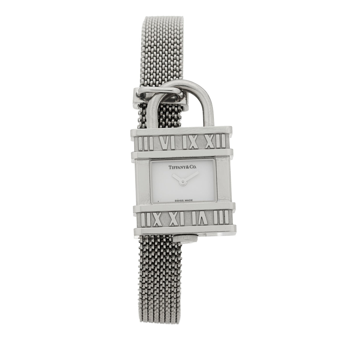 Stainless Steel 21mm Atlas Lock Charm Quartz Watch
