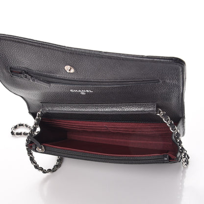 Chanel Caviar Quilted Wallet On Chain WOC Black 5 of 9