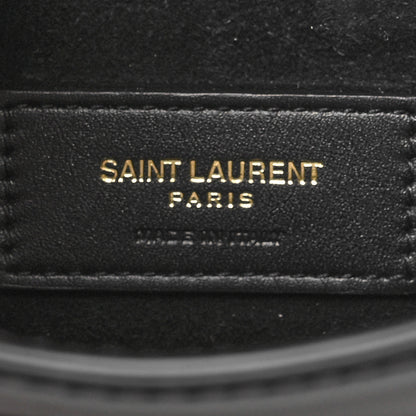 Saint Laurent Patent Calfskin Sadie Shoulder Bag Black 5 of 10