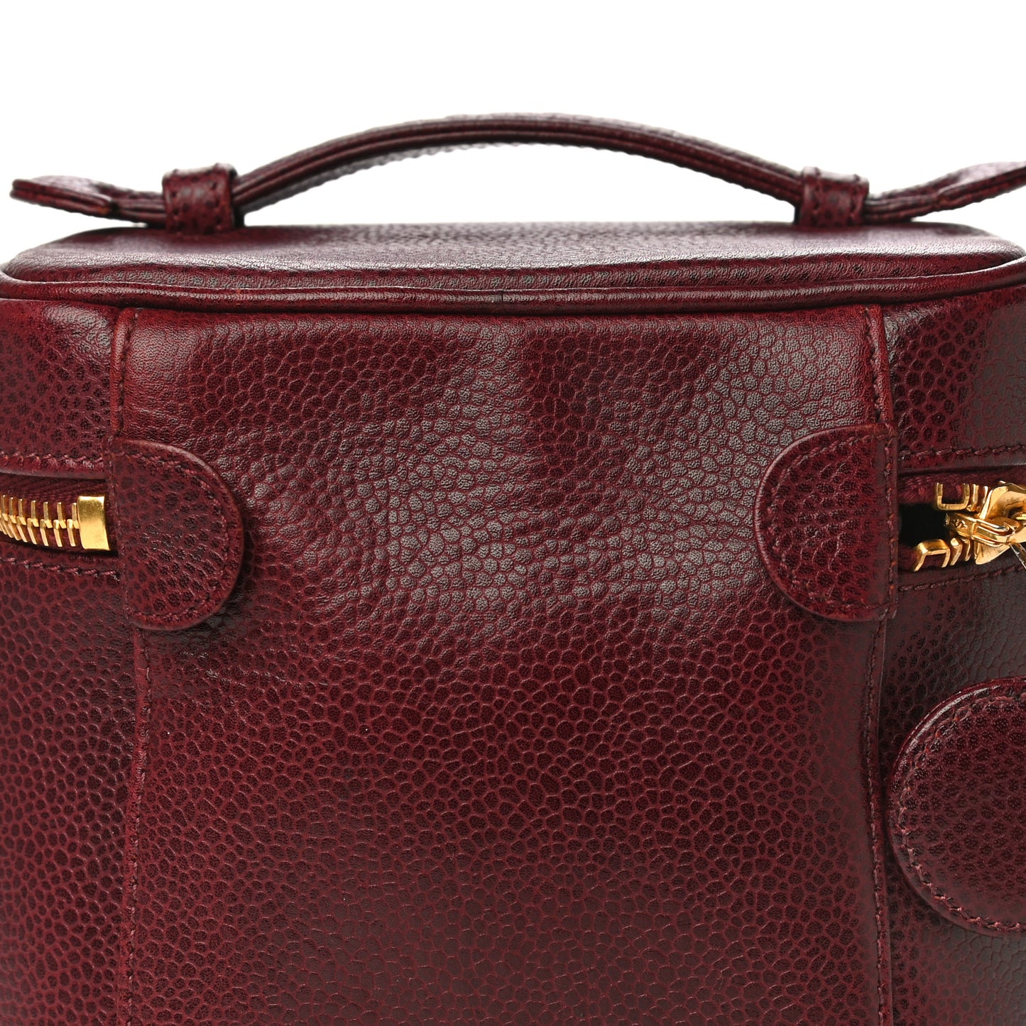 Caviar Vanity Cosmetic Case Burgundy