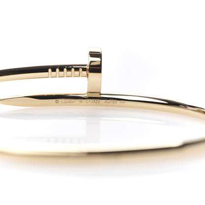 Cartier 18K Yellow Gold Juste Un Clou Bracelet 18 4 of 6