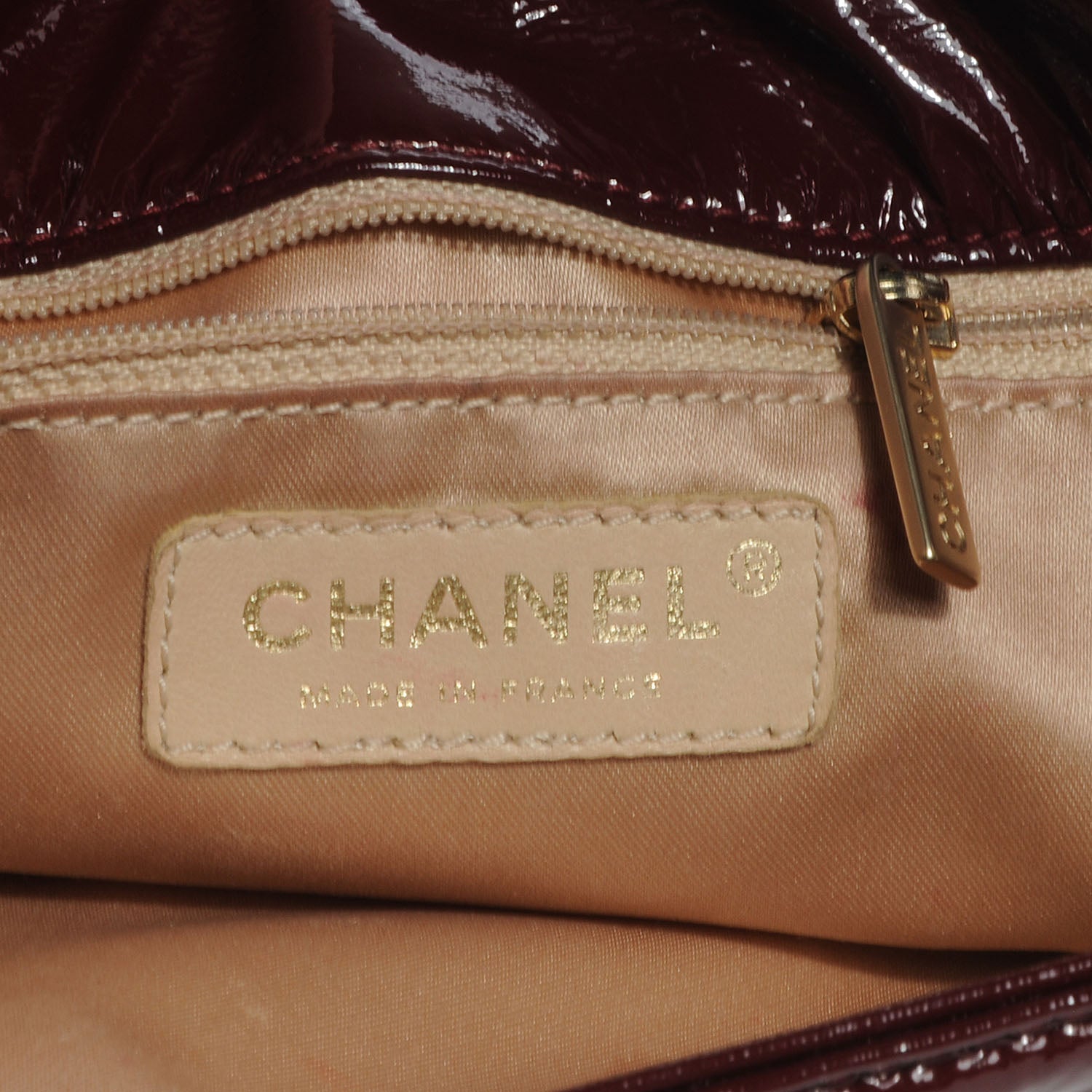 Chanel Vinyl Rock and Chain Medium Flap Bordeaux 7 of 9