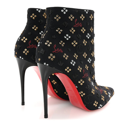 Christian Louboutin Jacquard Loubi In The Sky So Kate Booty 100 Ankle Boots 38 Multi Black 5 of 9