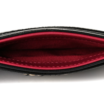 Chanel Shiny Goatskin Quilted Chanel 19 Card Holder Black 4 of 6