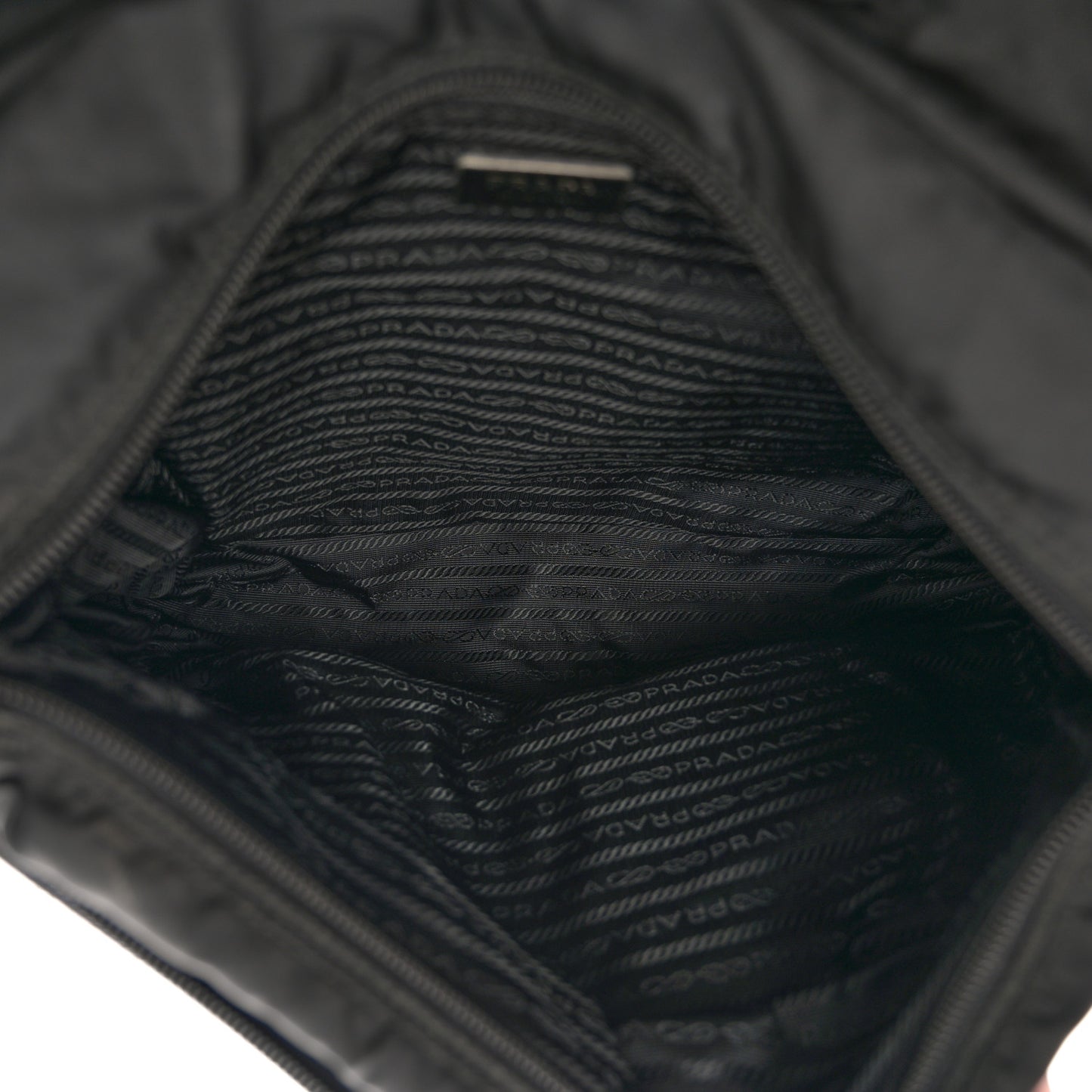 Nylon Vela Sport Messenger Bag Black