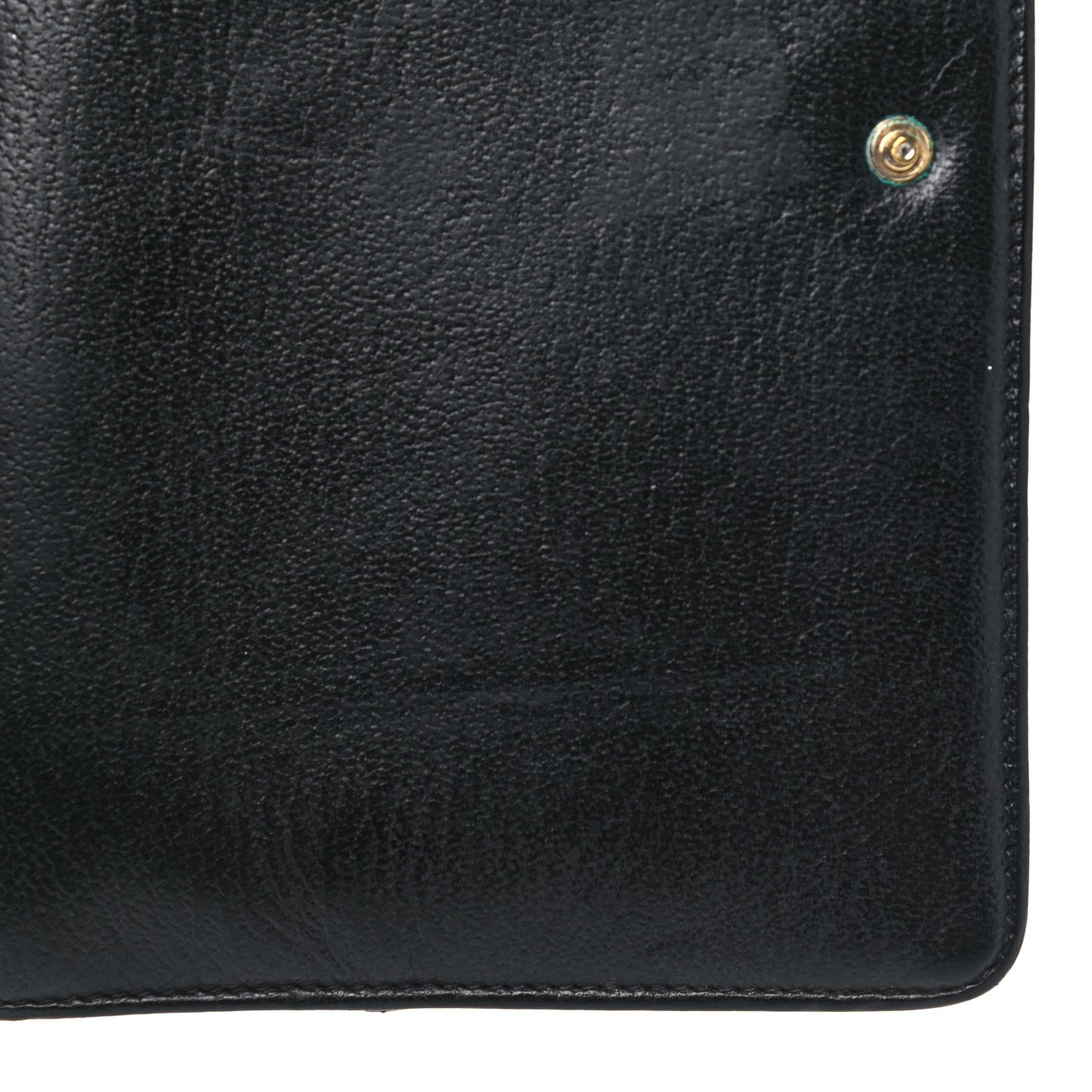 Goatskin Medium Ring Agenda Planner Black