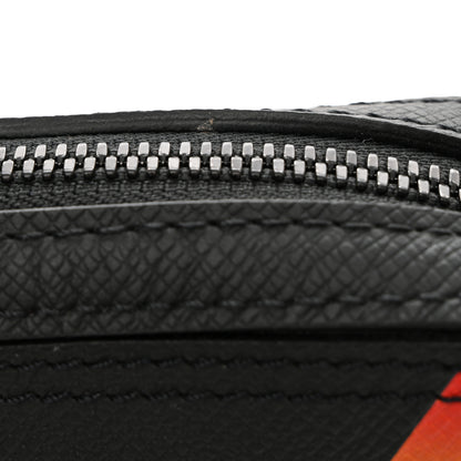 Louis Vuitton Taiga Rainbow Danube Messenger Black 10 of 11