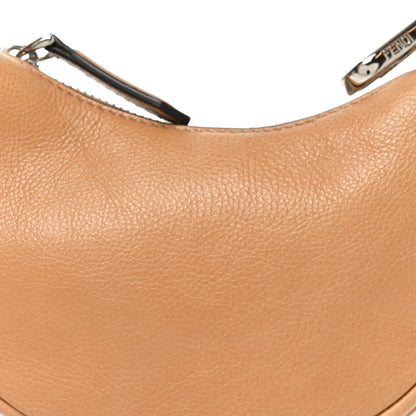 Fendi Vitello Grace Nano Fendigraphy Hobo Charm Miele Scuro 8 of 10
