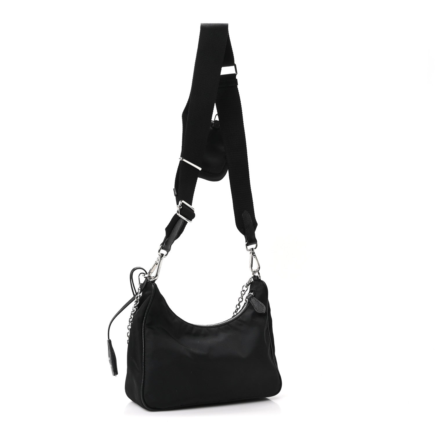 Prada Nylon Re-Edition 2005 Shoulder Bag Black 2 of 10