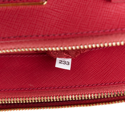 Prada Saffiano Small Galleria Double Zip Tote Poenia 7 of 16